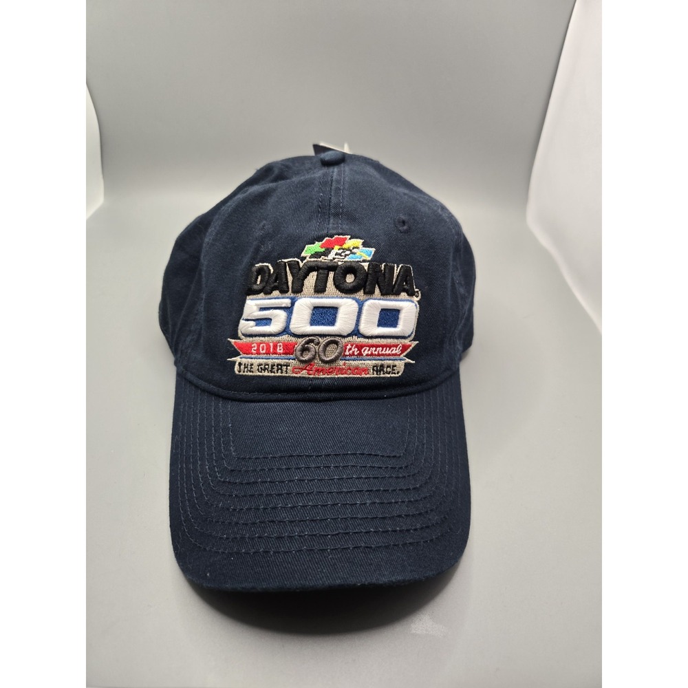 NASCAR Daytona 500 2018 Fanatics Adjustable Dad Hat Navy Blue New w/ Tags - Picture 7 of 10